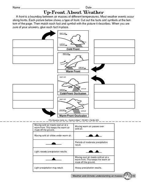 up front worksheet answers