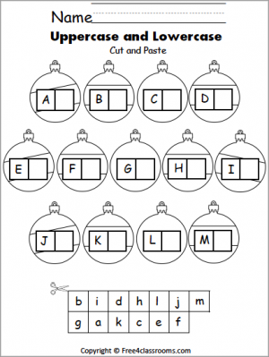 upper and lower case alphabet worksheet