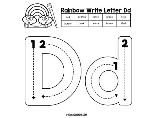 Letter Tracing Worksheets: Uppercase and Lowercase - Preschool Mom