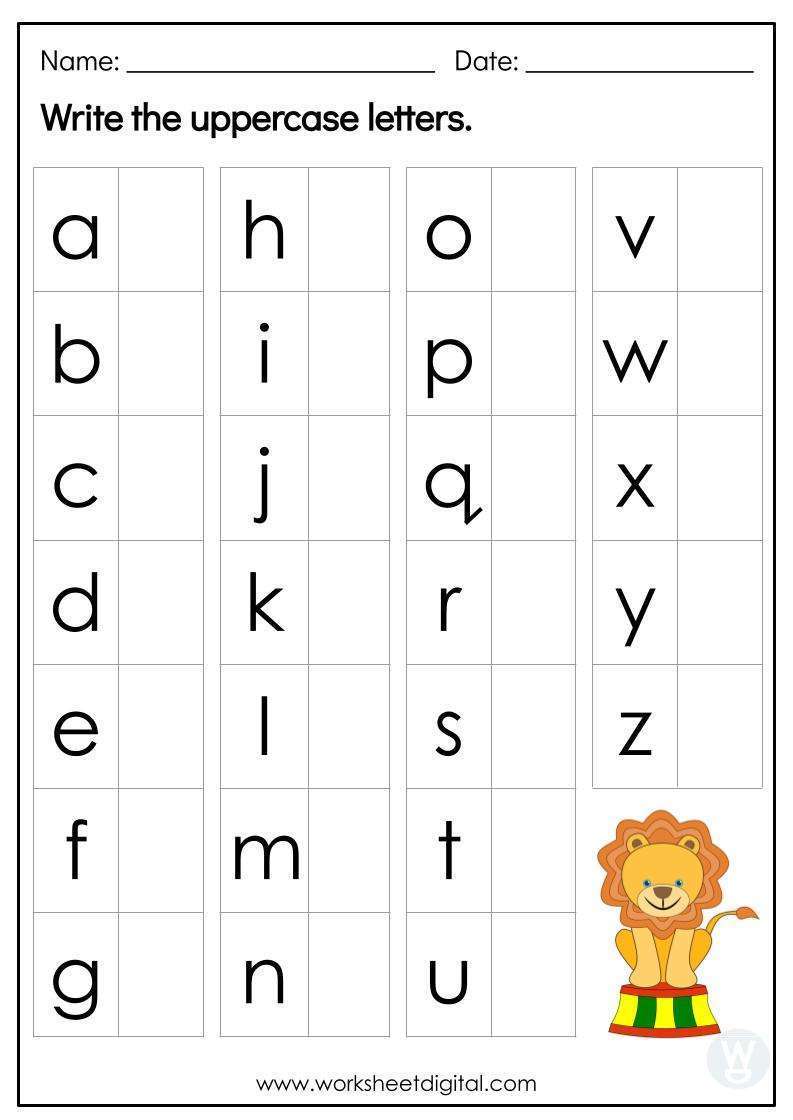 Uppercase Letters FREE Printable Worksheets Worksheets Library
