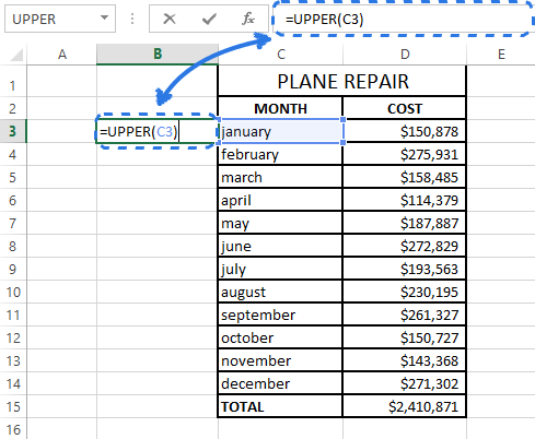 How to change case in Excel to UPPERCASE, lowercase, Proper Case, etc.