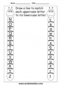 uppercase and lowercase letters worksheet