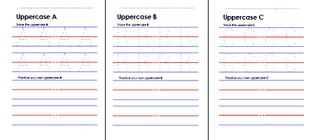 Uppercase Letters Worksheets - Freeology