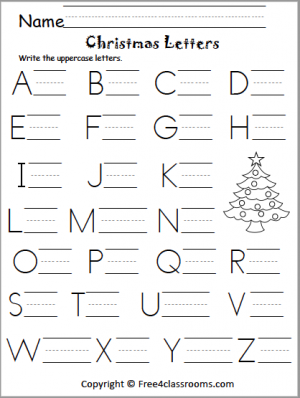 uppercase letters worksheet