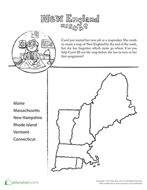 Mixed-Up Map: Learn U.S. Geography | Worksheet 