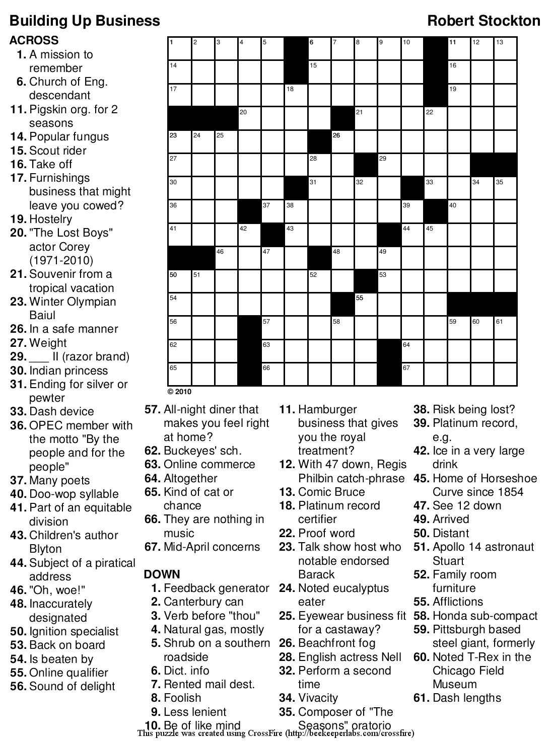 usa today printable crossword puzzles 2015