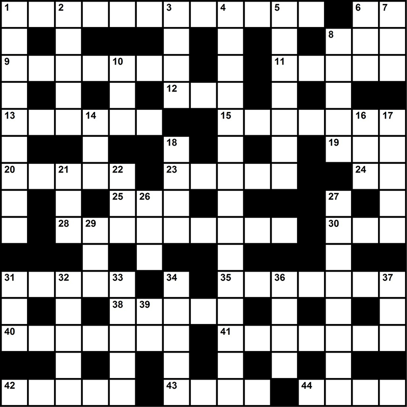 Test yourself with a holiday crossword puzzle
