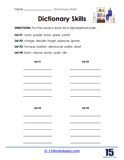 Using the Dictionary | Worksheet | Education.com - Worksheets Library