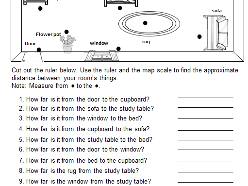 Map Scale Worksheets:  