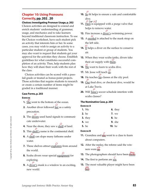 using pronouns correctly worksheet