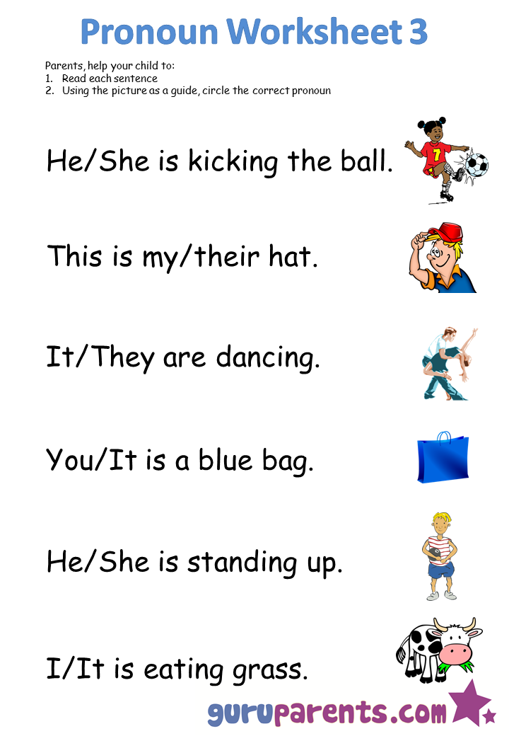 using pronouns correctly worksheet