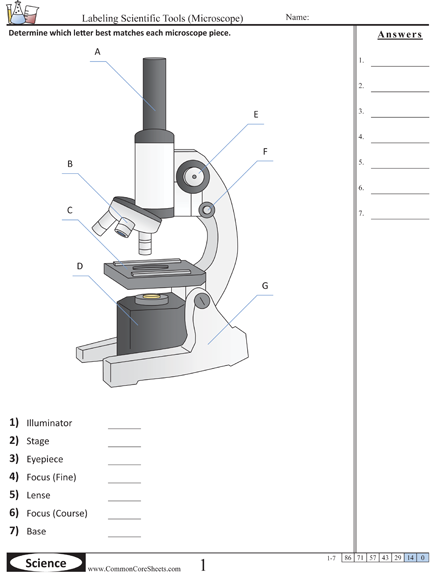 Science Tools Worksheets | Free - Distance Learning, worksheets ...