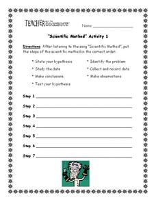Scientific Method Activity Worksheet for 3rd - 4th Grade | Lesson ...