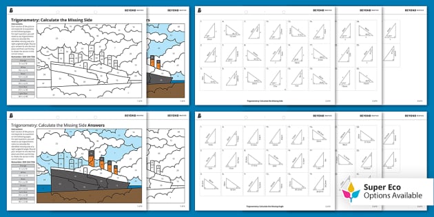 using trigonometric ratios to find angles worksheet answers