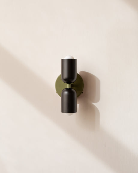 In Common With | Up Down Sconce : Hardwire, Black Hardware