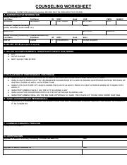 Suarez Counseling 20191101.pdf - COUNSELING WORKSHEET References ...