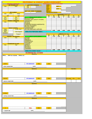 Usmc Proficiency and Conduct Marks Worksheet | airSlate SignNow