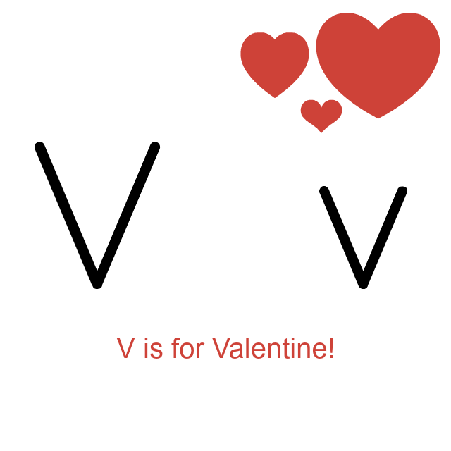 v is for valentine
