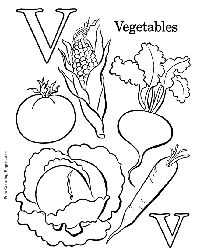 v is for vegetables