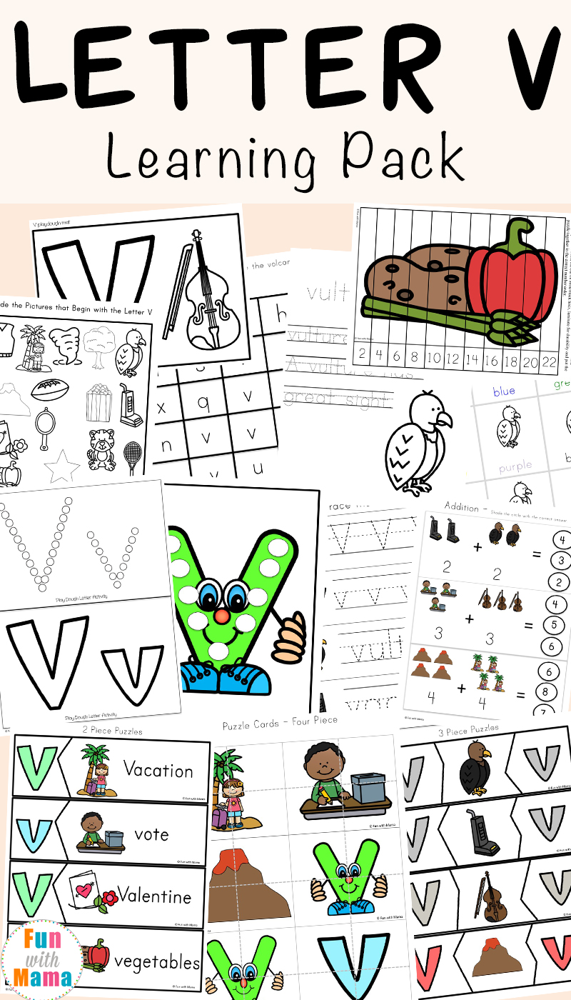 v pictures for preschool