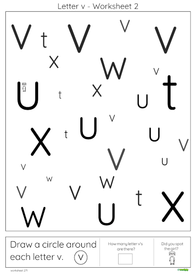 v pictures for preschool