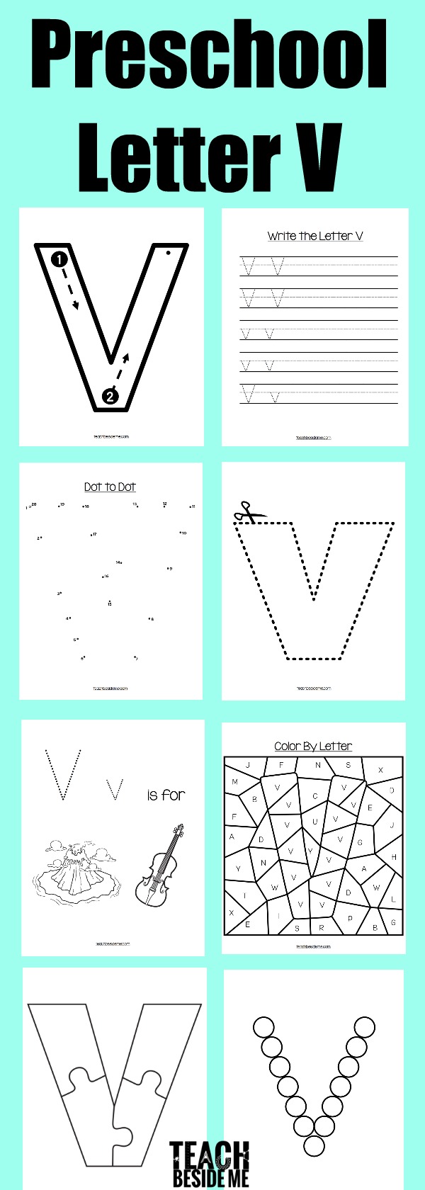v pictures for preschool