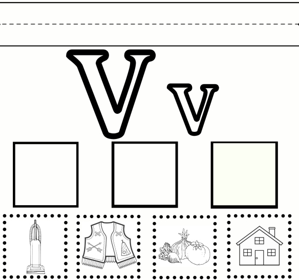 v pictures for preschool