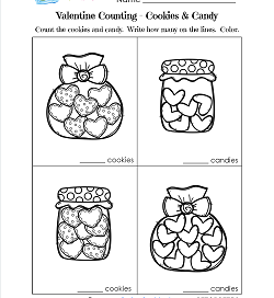 Valentines Day Worksheets for Kindergarten | A Wellspring of ...