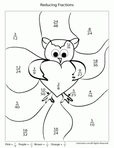 valentine day math worksheet