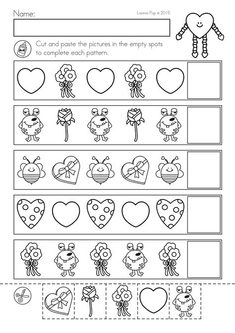 Valentine Math Worksheets Kindergarten