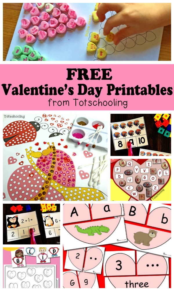 valentine printable preschool worksheet