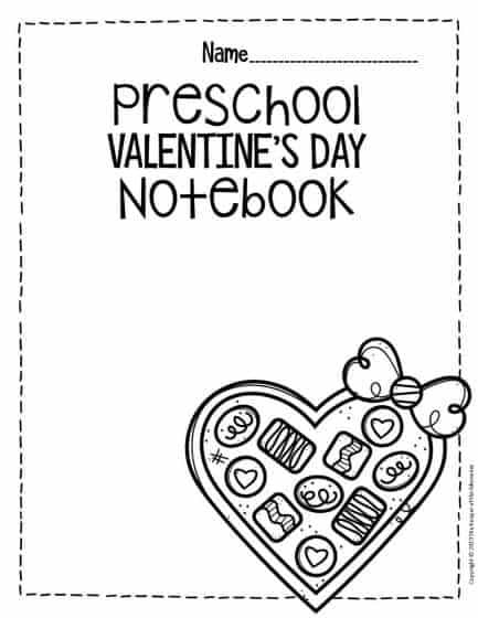 valentine printable preschool worksheet