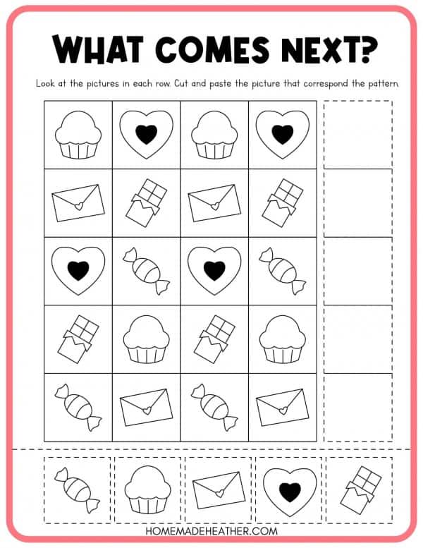 valentine s day free printable worksheet