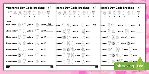valentine s day worksheet for 2nd grade