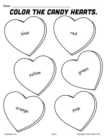 valentine s day worksheet for kindergarten