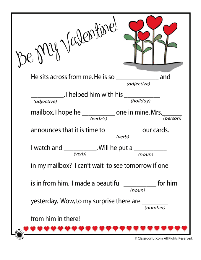 valentine s day worksheet