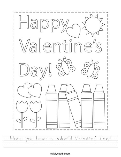 valentine s day worksheet