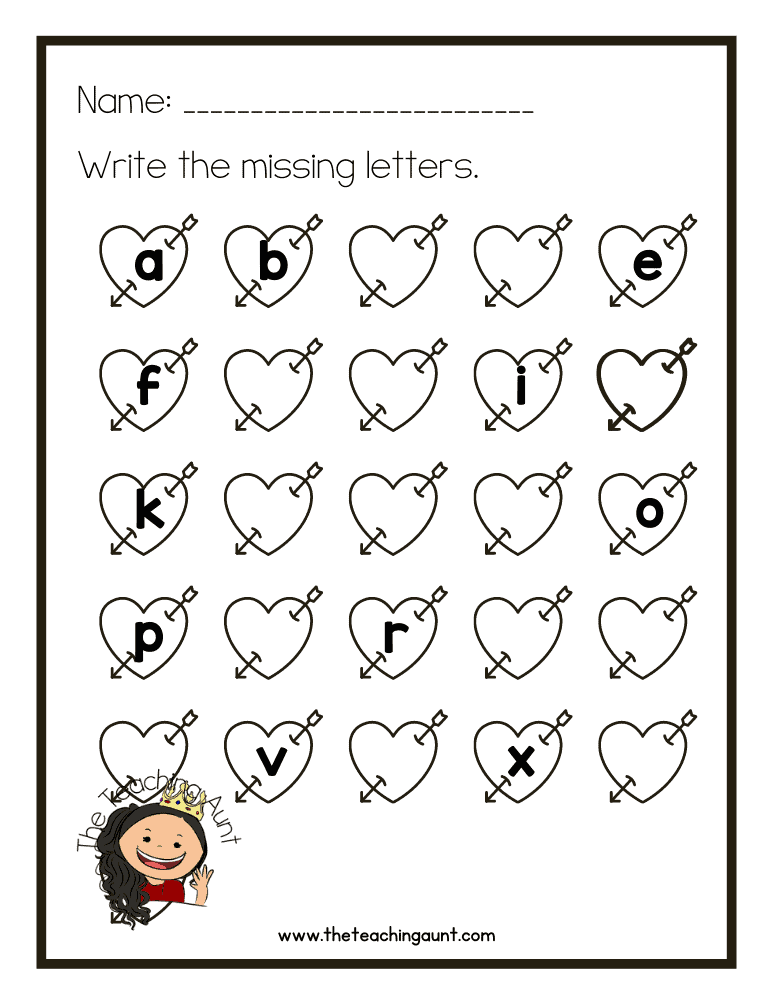 valentine s worksheet for preschoolers