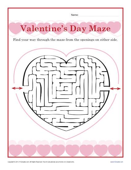 valentine s worksheet