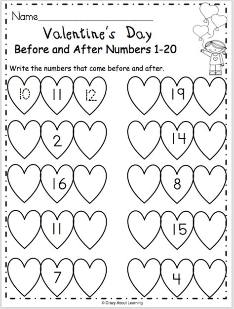Free Printable Valentine Math Activities