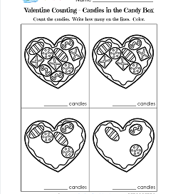 Valentines Day Worksheets for Kindergarten | A Wellspring of ...