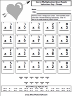 Free Valentines Day Multiplication Worksheets - Multiplication.com