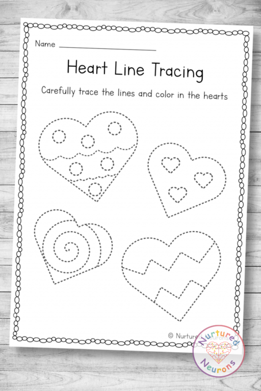 valentines day preschool worksheet