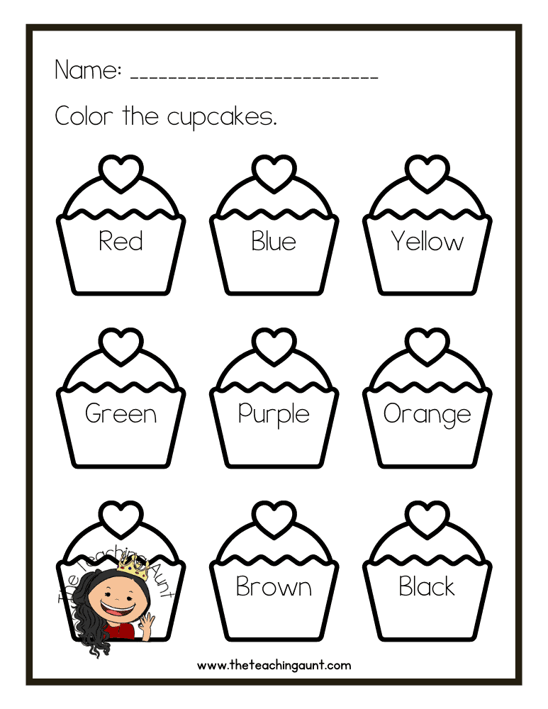 valentines preschool worksheet