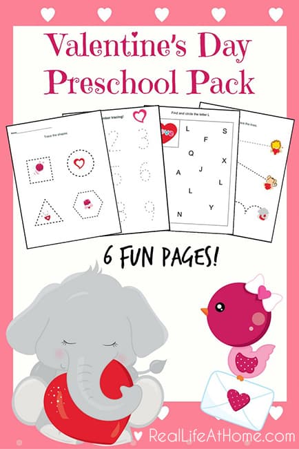 valentines preschool worksheet