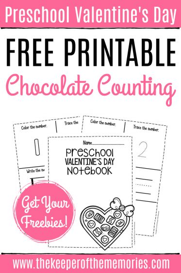 Free Printable Numbers Valentines Day Preschool Worksheets