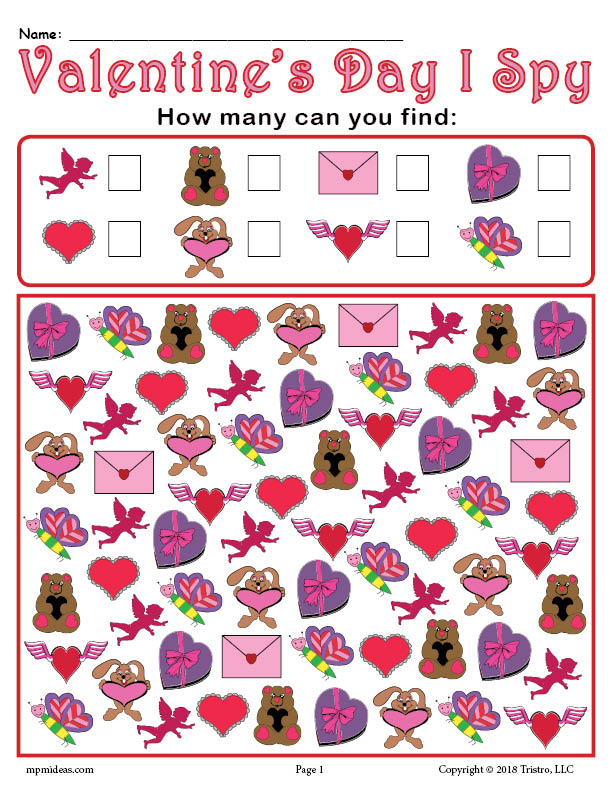 valentines worksheet free