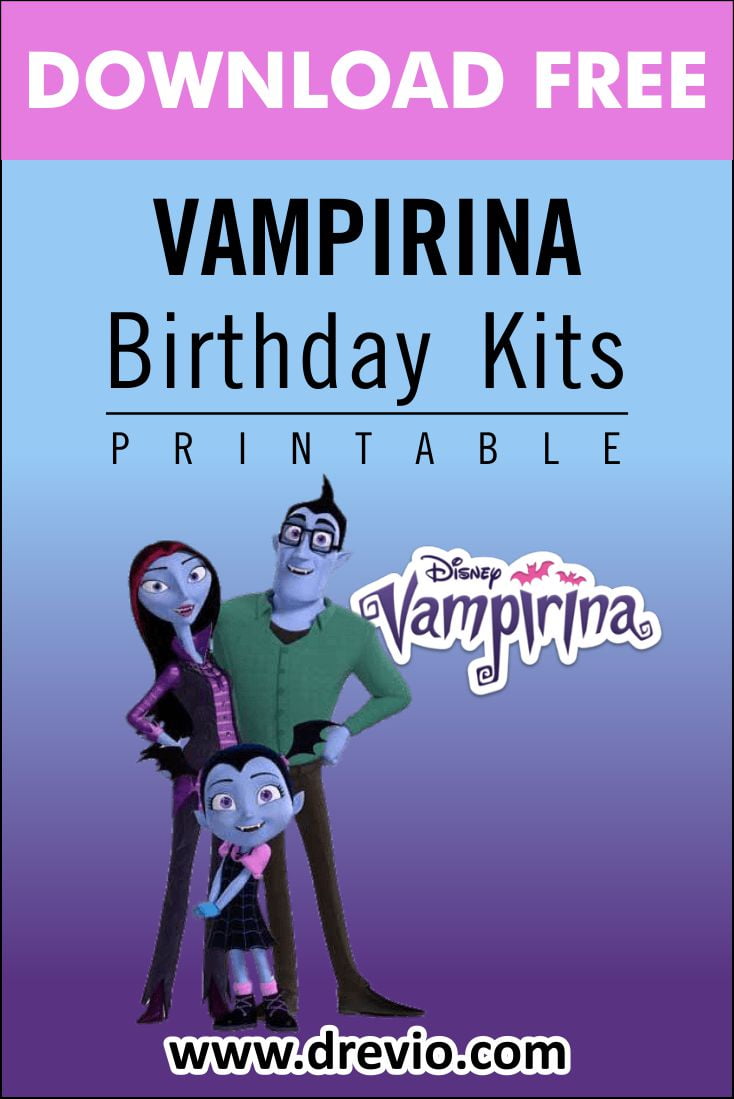 FREE PRINTABLE) - Vampirina Birthday Kits Templates | Download ...