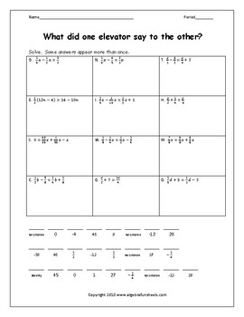 variables on both sides of the equation worksheet