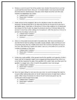 Identifying Variables Worksheet by Science Lessons That Rock worksheets ...